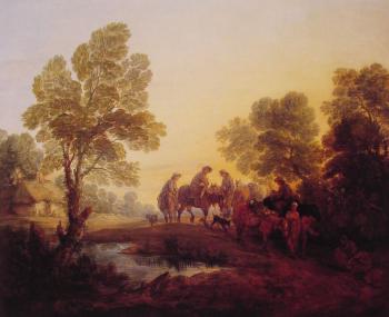 Thomas Gainsborough : Evening Landscape